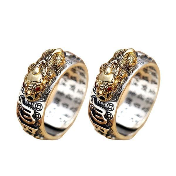 Bague de Richesse et Prospérité Feng Shui Originale Joias & Acessórios (Anel 1) Mascato Shop Achetez 1 et Recevez 2