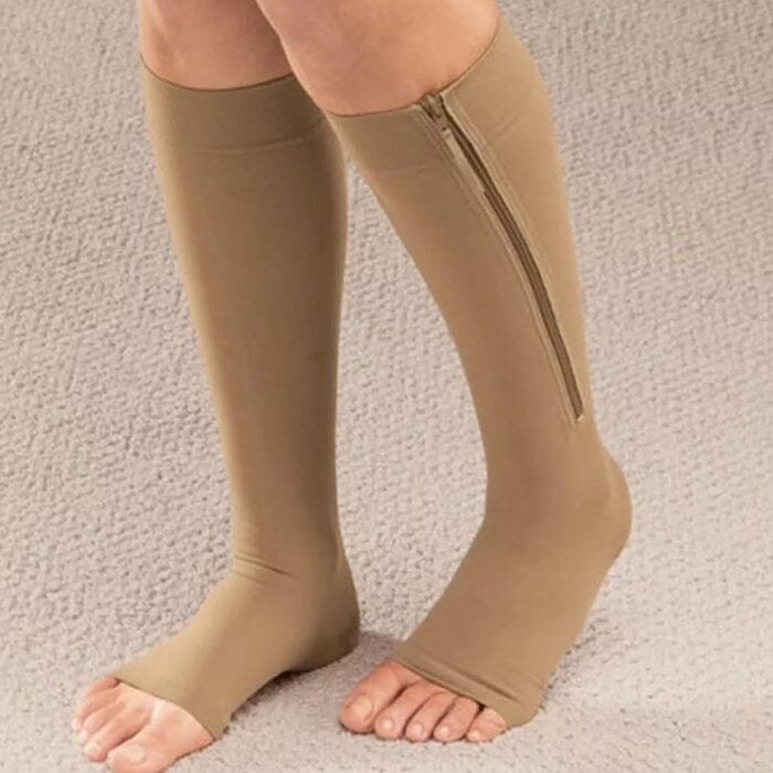 Bas de Compression Anti-Varices et Anti-Gonflements avec Fermeture Éclair Roupas (Meias 1) Mascato Shop
