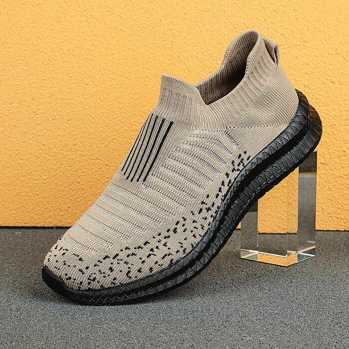 Baskets Chaussette pour Hommes Ultra Confortables - SoftStep Calçados (Tênis Masculino 1) Mascato Shop 37 Kaki