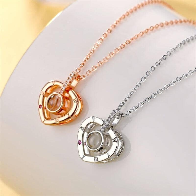 Collier “Je T’Aime” en 100 Langues Joias & Acessórios (Colar 2) Mascato Shop