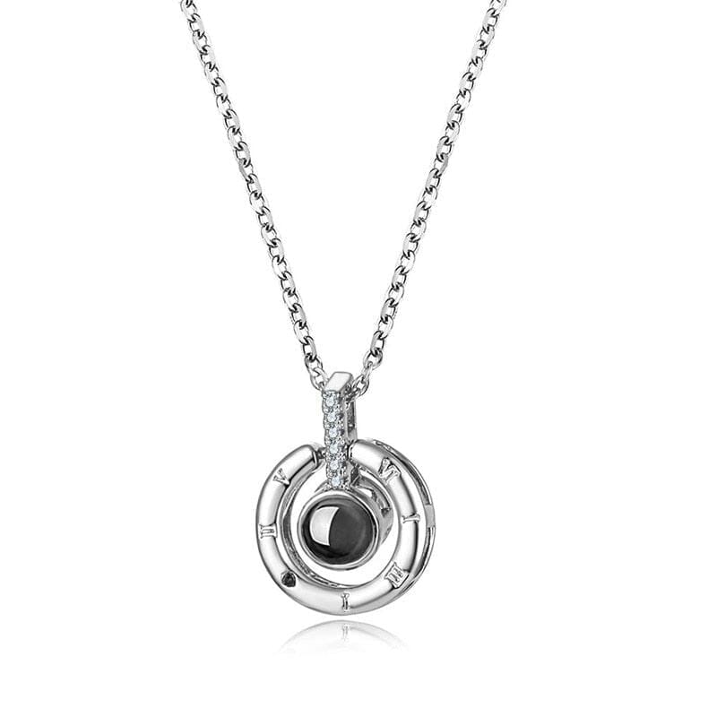 Collier “Je T’Aime” en 100 Langues Joias & Acessórios (Colar 2) Mascato Shop Prata - Redondo