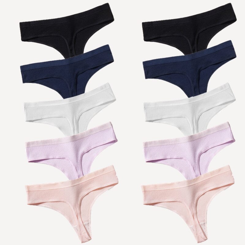 Culottes String en Coton - Achetez 5, Recevez 10 Roupas (Sutiãs e Calcinhas 5) Mascato Shop