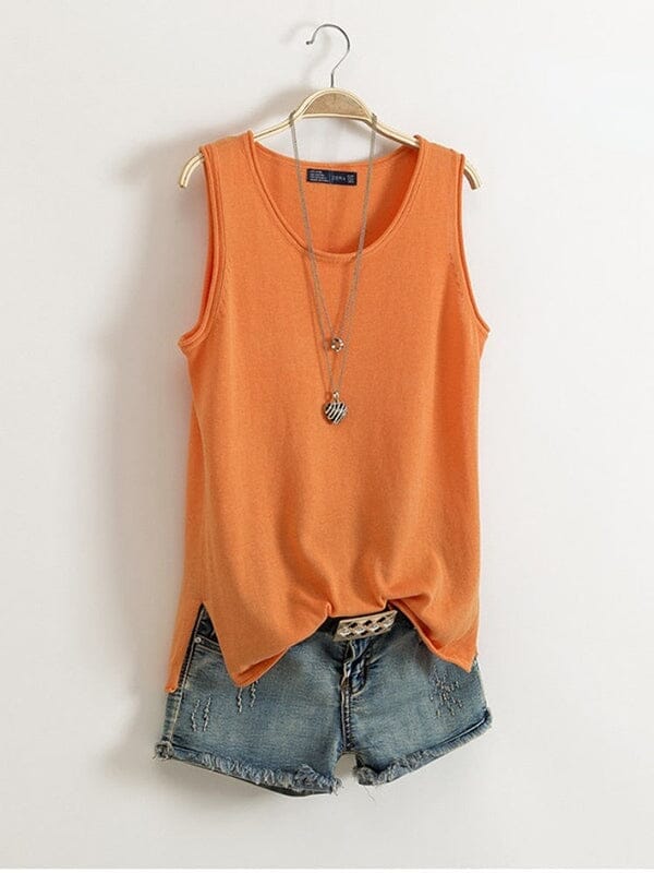 Débardeur Alana Roupas (Regata Feminina 1) Mascato Shop Orange M (38-40)