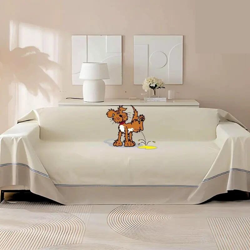 Housse Anti-Urine MaxProtect pour Canapés en Chenille UNISSEX - CASA - LIMPEZA - CAPA ANTI XIXI Mascato Shop Blanc 200x130cm