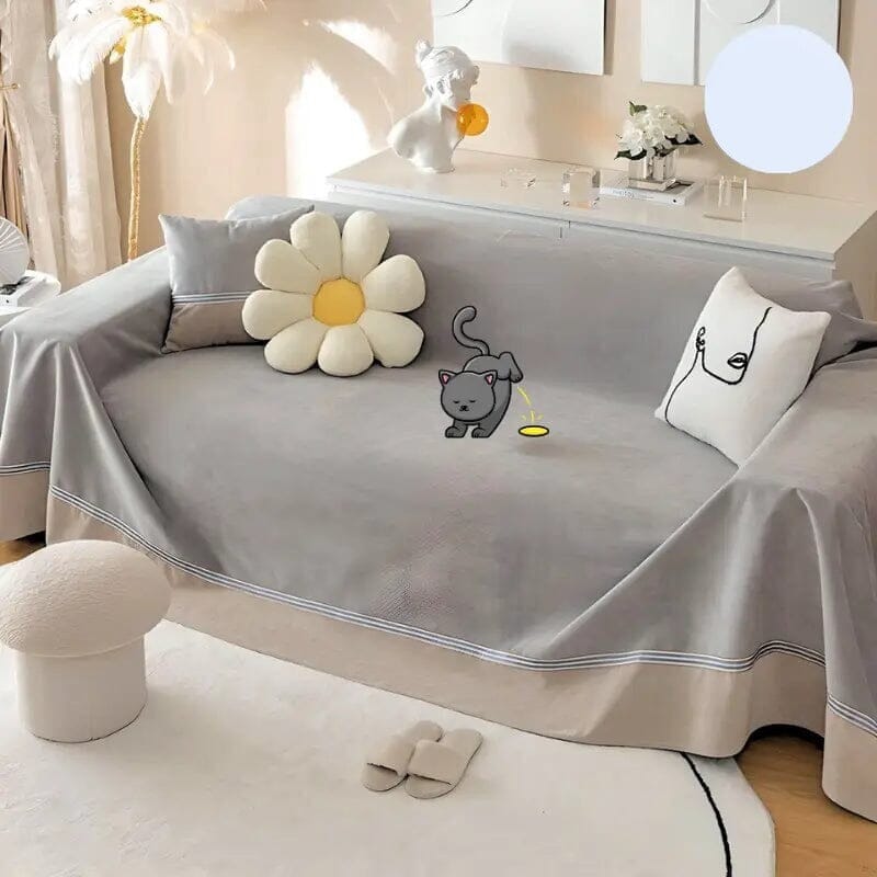 Housse Anti-Urine MaxProtect pour Canapés en Chenille UNISSEX - CASA - LIMPEZA - CAPA ANTI XIXI Mascato Shop Gris 200x130cm