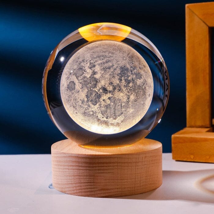 Lampe Décorative Spatiale 3D - Cosmic Glow Casa (Luminária 2) Mascato Shop Lune Lumière Jaune