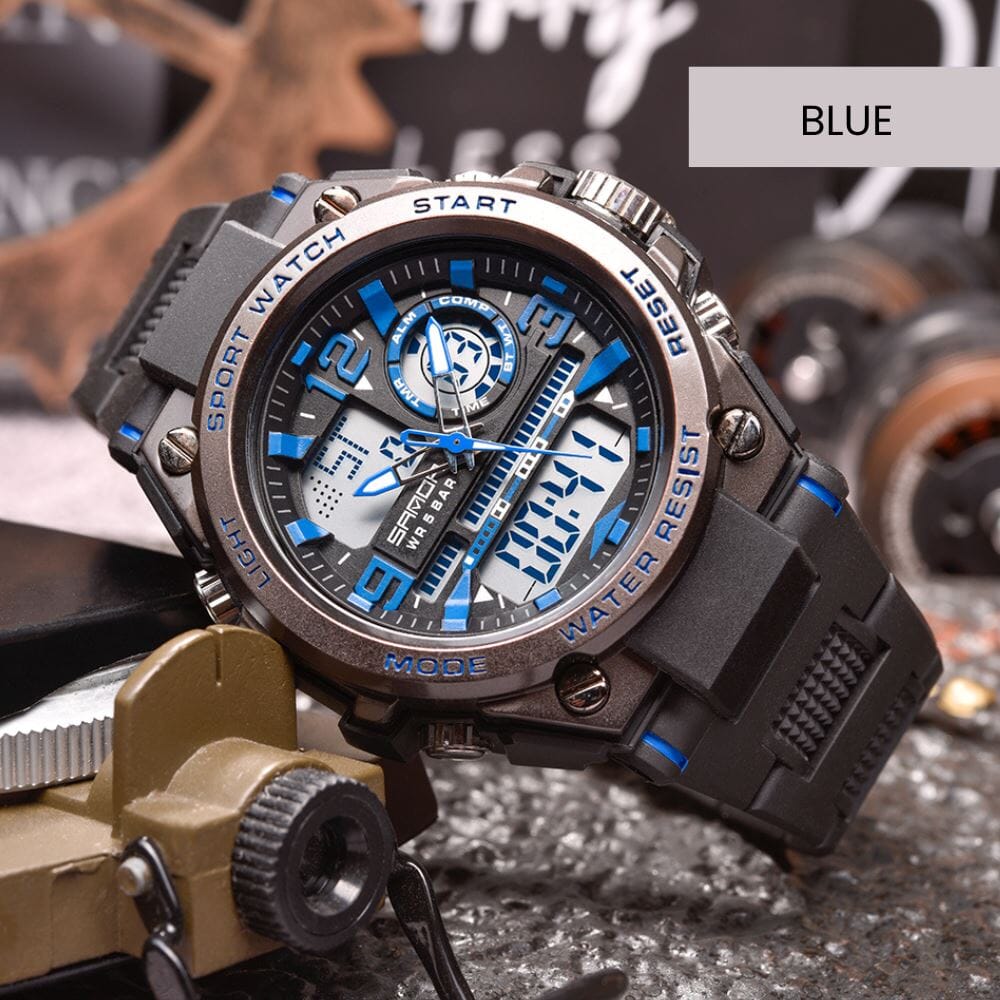Montre Militaire Homme SANDA Sport Joias & Acessórios (Relógio 2) Mascato Shop Noir/Bleu
