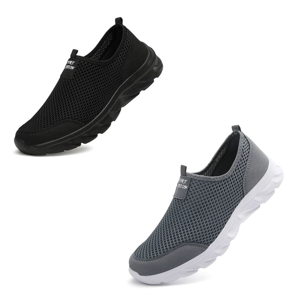 Baskets Homme Ultra Légères et Respirantes | UltraFlex [PAYEZ 1 ET RECEVEZ 2] Calçados (Tênis Masculino 28) Mascato Shop 38 Noir Gris