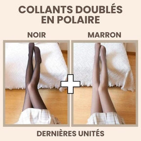 Collant Polaire Effet Transparent - 1 ACHETÉ, 1 OFFERT Meia feminina 1 Mascato Shop 1x Noir + 1x Marron 220g (Protection jusqu'à -10°C) Unique (Convient du XS au XL)