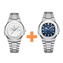 Montre Homme Fusion Luxury - [Achetez 1 Recevez 2] Masculino - Relógio 1 Mascato Shop Bleu + Blanc 