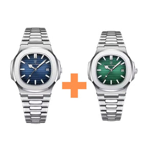 Montre Homme Fusion Luxury - [Achetez 1 Recevez 2] Masculino - Relógio 1 Mascato Shop Bleu + Vert 