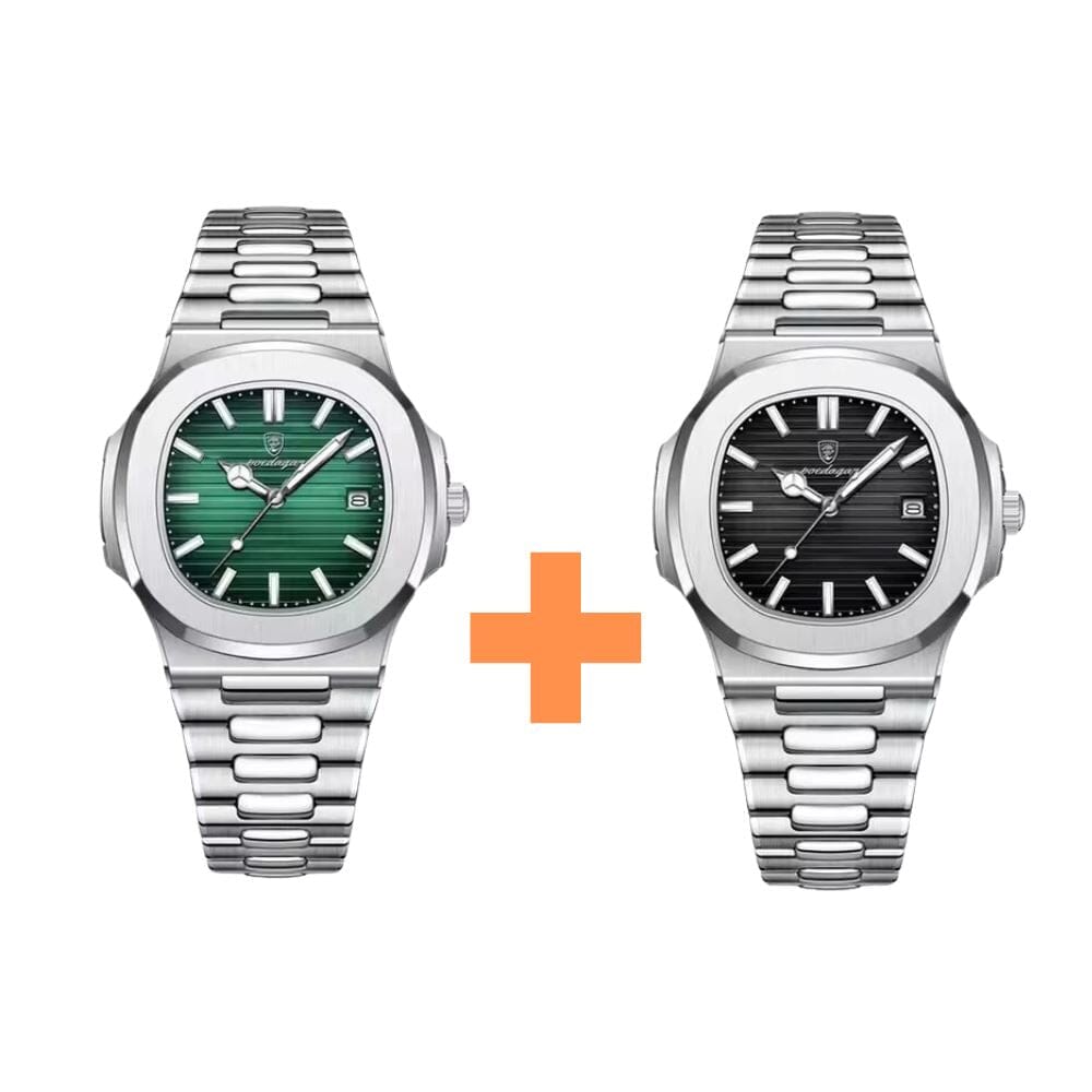 Montre Homme Fusion Luxury - [Achetez 1 Recevez 2] Masculino - Relógio 1 Mascato Shop Noir + Vert 