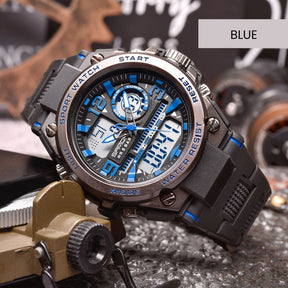 Montre Militaire Homme SANDA Sport Joias & Acessórios (Relógio 2) Mascato Shop Noir/Bleu 